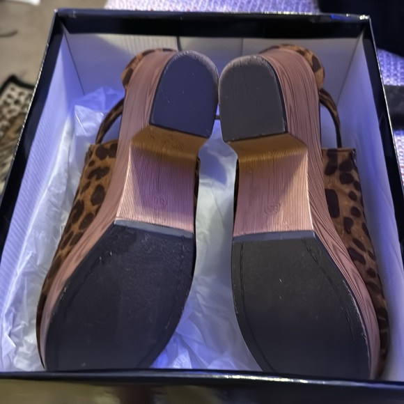 Closed toed wedges. Leopard print great condition. Comes with box. - Picture 3 of 4
